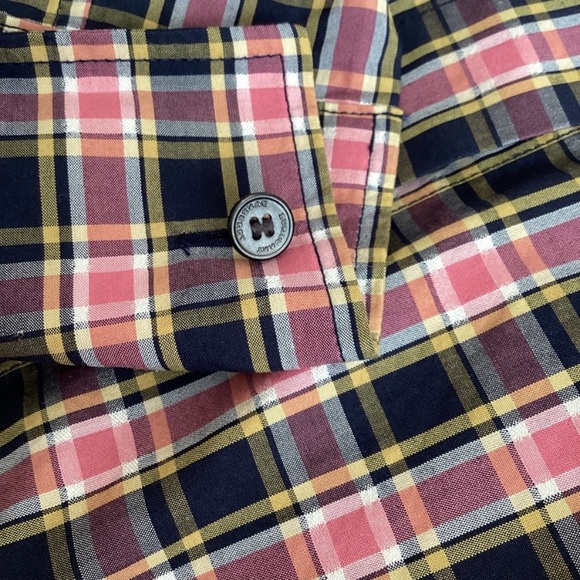 Burberry Plaid Button-Up Shirt - Pink and Black SZ XS - Picture 9 of 9